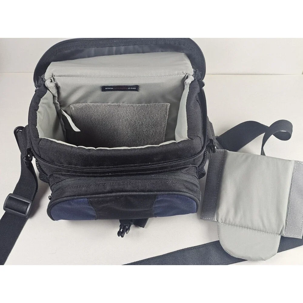 Lowepro EX160 Arctic Blue Black Digital Camera Pouch Shoulder Bag Padded Strap